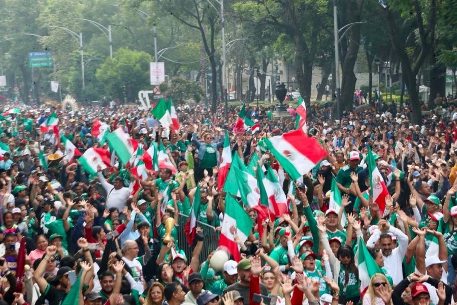 CDMX rompe r&eacute;cord con la ola humana m&aacute;s grande del mundo en Paseo de la Reforma; Guinness evaluar&aacute; la marca