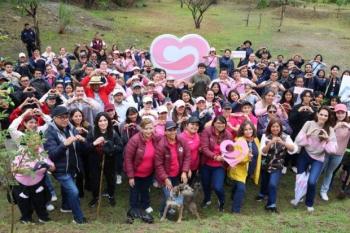 Voluntariado del SEDIF siembra y dona 200 &aacute;rboles en el Ecoparque Metropolitano de Puebla