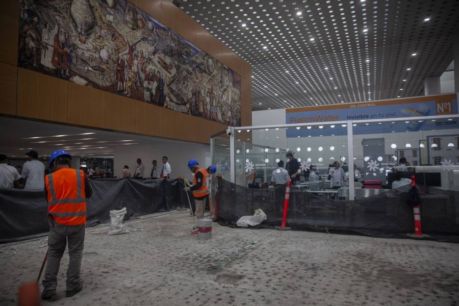 AICM restringe acceso en Terminal 2 por obras de mantenimiento 