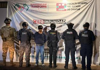 Capturan en Chiapas a presunto l&iacute;der de la Mara Salvatrucha con ficha de Interpol