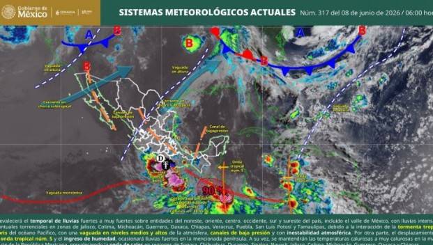 Tormenta tropical Boris mantiene alertas por lluvias intensas en el Pac&iacute;fico