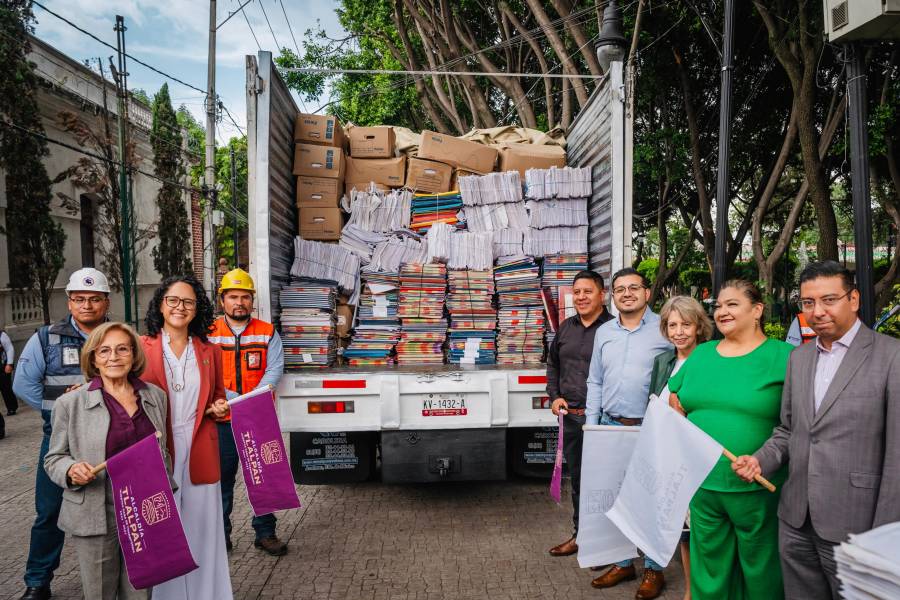Tlalpan impulsa reciclaje de papel para la producci&oacute;n de libros de texto gratuitos