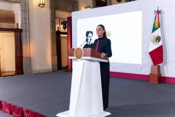 Sheinbaum defiende di&aacute;logo con magisterio y descarta regresar al esquema de pensiones previo a 2007