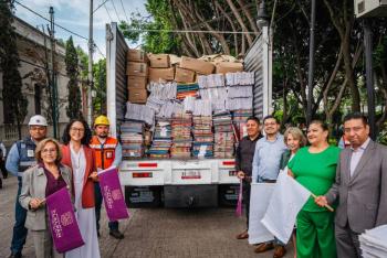 Tlalpan impulsa reciclaje de papel para la producci&oacute;n de libros de texto gratuitos