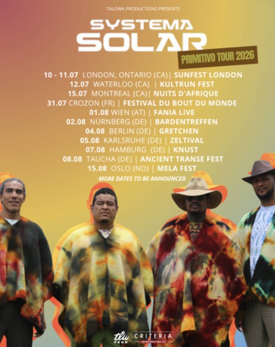 SYSTEMA SOLAR ANUNCIA EL PRIMITIVO TOUR 2026 