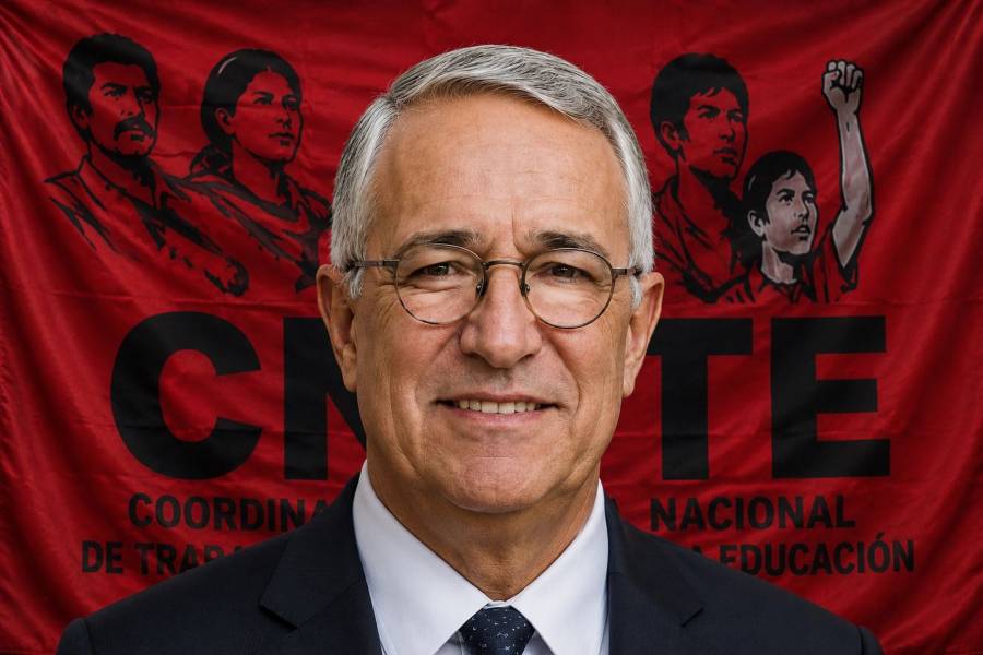 Sheinbaum ve mano de Salinas Pliego detr&aacute;s de protestas violentas de CNTE