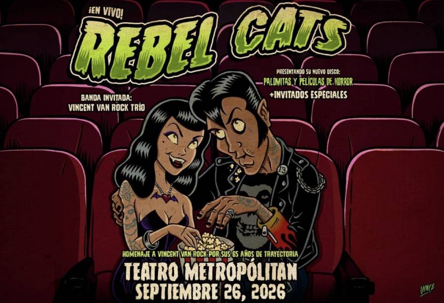 REBEL CATS PRESENTA “PALOMITAS Y PEL&Iacute;CULAS DE HORROR” EN EL TEATRO METROP&Oacute;LITAN