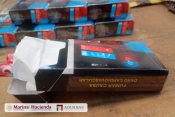 ANAM y SEMAR aseguran 1.2 millones de cigarrillos en el AICM
