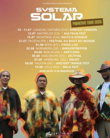 SYSTEMA SOLAR ANUNCIA EL PRIMITIVO TOUR 2026 