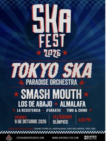 TOKYO SKA PARADISE ORCHESTRA Y SMASH MOUTH EN EL SKAFEST 2026