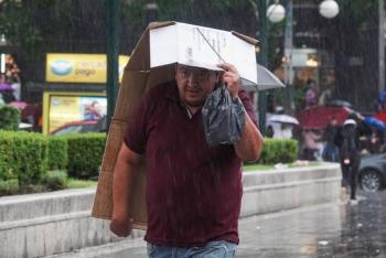 Activan alerta naranja por lluvias y granizo en Coyoacaacuten y Tlalpan reportan inundaciones en Perifeacuterico