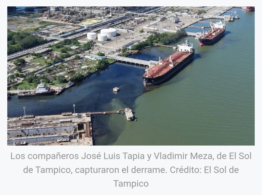Derrame en río Pánuco: Moreira exige comparecencia de director de Pemex; Semar obliga a medio a borrar fotos