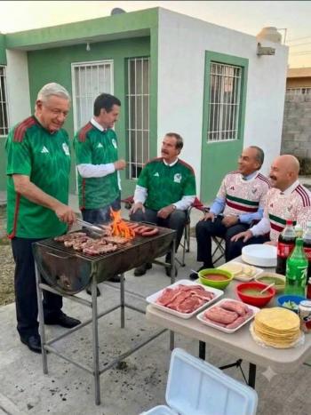 Una carne asada entre expresidentes: la imagen de IA que difundi&oacute; Vicente Fox