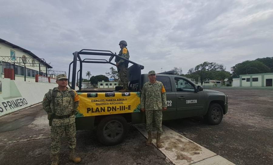 Fuerzas federales activan Plan DN-III-E en Veracruz ante temporada de lluvias y ciclones