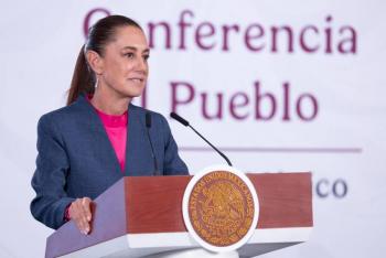 Sheinbaum confirma que cancel&oacute; gira a Zacatecas por protestas de la CNTE