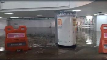 Lluvias provocan anegaci&oacute;n en estaci&oacute;n San L&aacute;zaro de la L&iacute;nea B del Metro