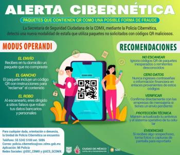 SSC-CDMX alerta por nueva estafa con c&oacute;digos QR en paquetes falsos