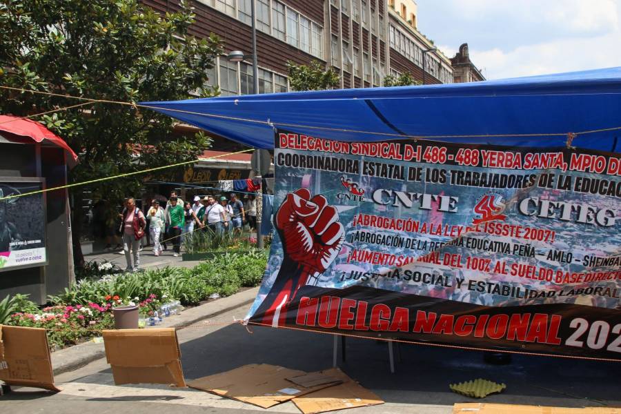 CNTE mantiene movilizaciones y prepara nuevas protestas en la Ciudad de M&eacute;xico