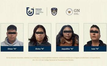 Vinculan a proceso a cuatro presuntos integrantes de “Los Patos” en Iztapalapa