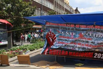 CNTE mantiene movilizaciones y prepara nuevas protestas en la Ciudad de M&eacute;xico