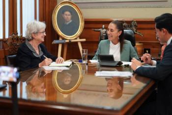 M&eacute;xico y Barbados buscan fortalecer cooperaci&oacute;n tur&iacute;stica; Sheinbaum habla con su primer ministra
