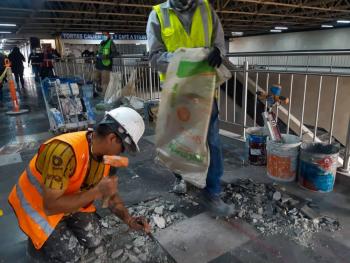 Retraso en obras de la L&iacute;nea 2 del Metro mantiene zonas intervenidas pese al inicio del Mundial