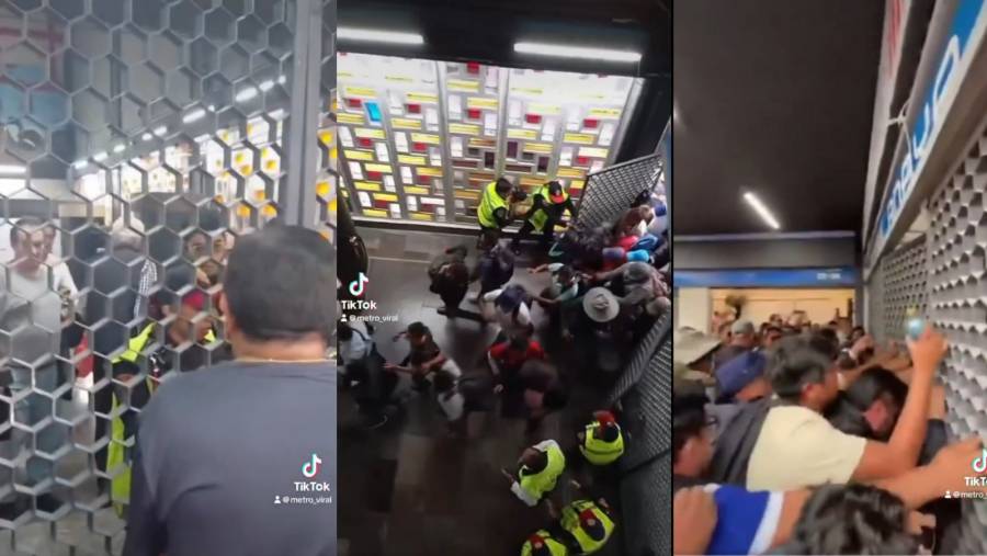 CNTE irrumpe en estación General Anaya del Metro durante movilizaciones en CDMX