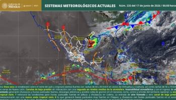 Lluvias fuertes a intensas y actividad el&eacute;ctrica persistir&aacute;n este mi&eacute;rcoles en Oaxaca