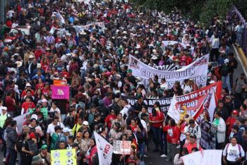 CNTE mantiene paro y anuncia nueva jornada de protestas en el sur de la Ciudad de M&eacute;xico
