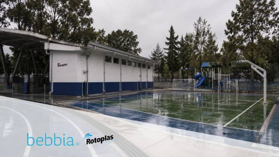 Rotoplas y bebbia lanzan campaña para captar agua de lluvia en deportivos públicos de CDMX