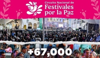 Maacutes de 67 mil personas participan en festivales por la paz en mayo de 2026