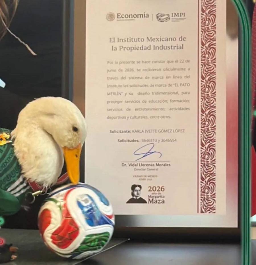 IMPI entrega registro oficial de marca del Pato Merlín a su dueña
