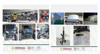 Aseguran inmuebles, veh&iacute;culos y armas del C&aacute;rtel del Pac&iacute;fico en Durango