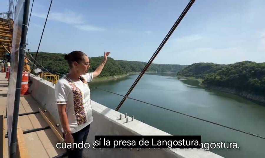 Sheinbaum supervisa puente Rizo de Oro y destaca su impacto para la Sierra de Chiapas