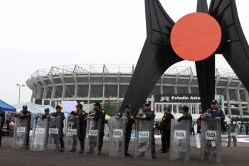 SSC desplegar&aacute; m&aacute;s de 15 mil elementos por partido M&eacute;xico-Ecuador en CDMX