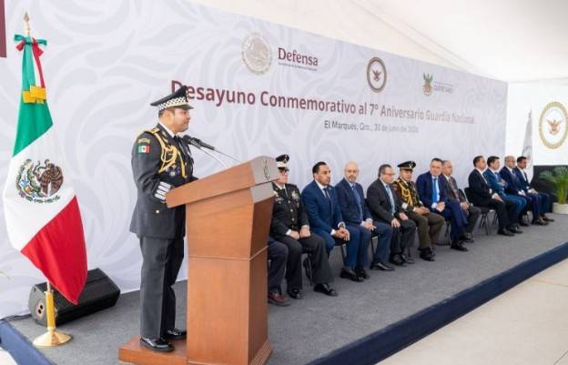 Autoridades de Querétaro conemoran el séptimo aniversario de la Guardia Nacional