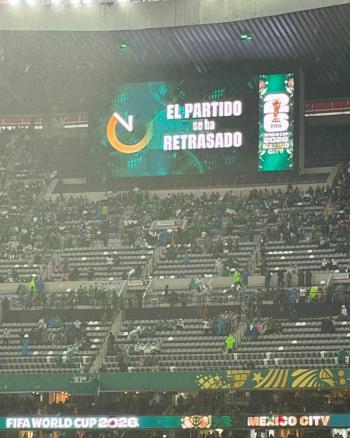 Tormenta el&eacute;ctrica retrasa inicio del M&eacute;xico vs Ecuador en el Mundial 2026