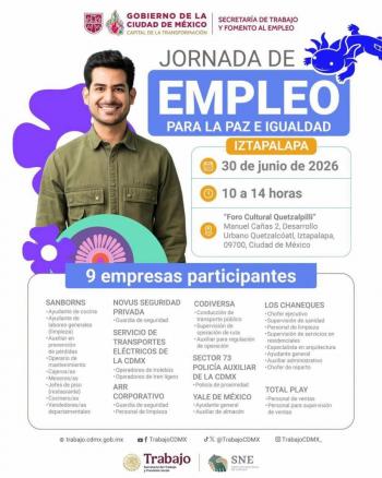 CDMX lanza programa Empleos Construyen Paz 2026 para apoyar a familias vulnerables