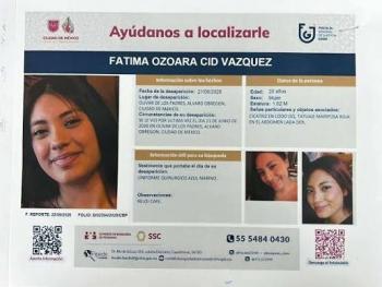 Hallan sin vida a F&aacute;tima Ozara tras diez d&iacute;as de b&uacute;squeda en Edomex