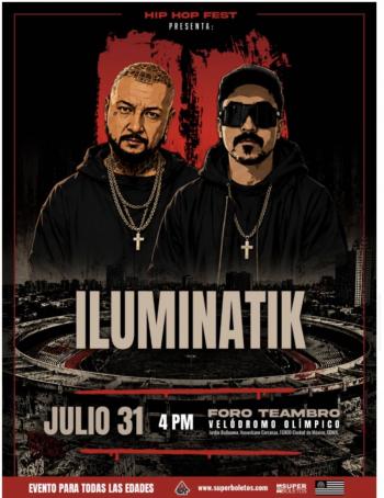HISPANA E ILUMINATIK LLEGAN AL HIP HOP FEST 2026 ESTE 31 DE JULIO EN EL FORO TEAMBRO