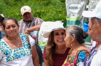 Mara Lezama entrega semillas mejoradas a mil 562 productores en Quintana Roo