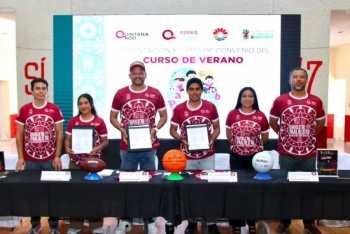 CODEQ y Benito Ju&aacute;rez firman convenio para el Curso de Verano “Baaxlo’ob Paalalo’ob 2026” en Canc&uacute;n