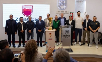 Zacatecas exhibir&aacute; el Trofeo de la Copa Mundial de Baloncesto FIBA, anuncia Gobernador David Monreal