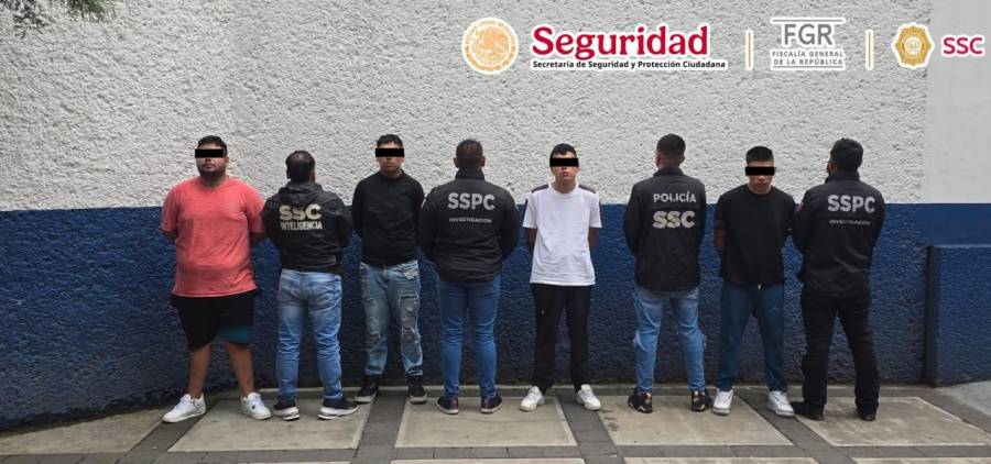 Detienen en CDMX a cuatro integrantes de célula delictiva vinculada a extorsión y homicidio