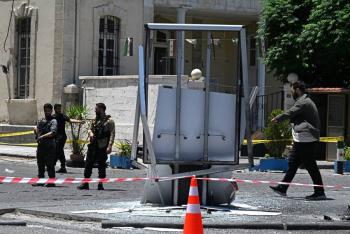 Explosiones en Damasco dejan 18 heridos durante la visita de Macron antes de la cumbre de la OTAN
