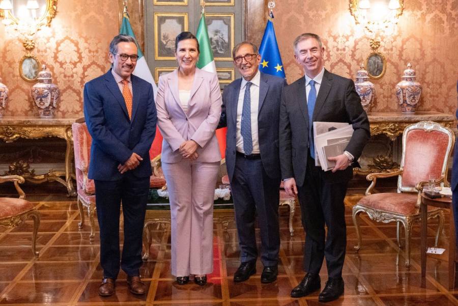 López Rabadán se reúne con el presidente de la Cámara de Diputados de la República de Italia; experiencia italiana puede servir para mejorar la seguridad en México