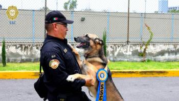 Sistema Penitenciario de la CDMX jubila a seis binomios caninos K9 tras ocho a&ntilde;os de servicio