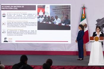 Gobierno federal fortalece acciones preventivas para enfrentar lluvias y ciclones tropicales