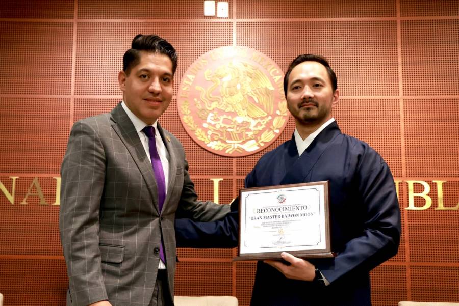 Senado rinde homenaje al Gran Maestro Dai Won Moon, pionero del taekwondo en México