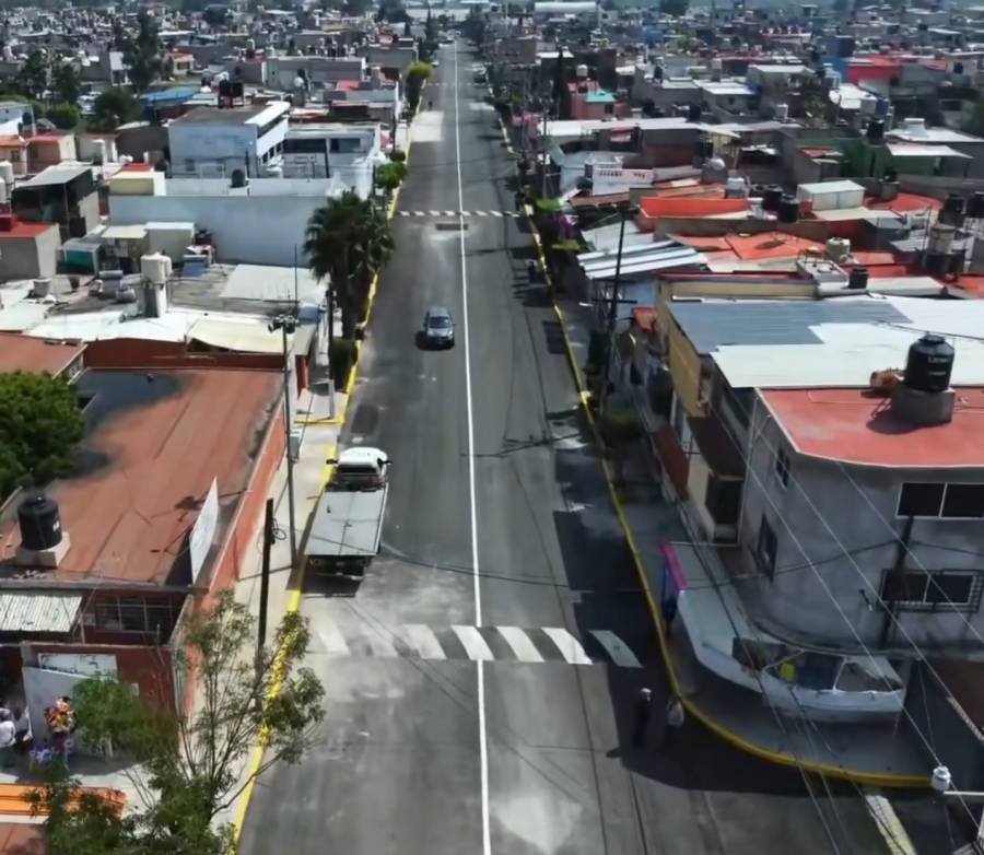 Gobierno de Ecatepec entrega repavimentación de calles Jilguero y Quetzal